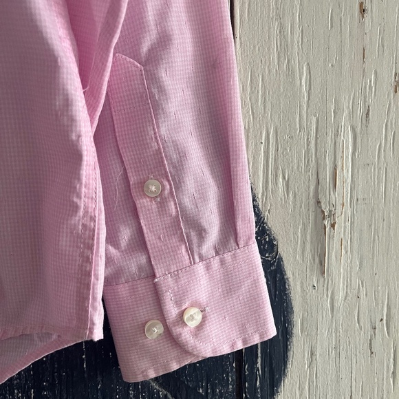 TOMMY HILIFIGER BOYS CROSS CHECKED CLASSIC SHIRT IN PINK SZ: 10 - Picture 7 of 10